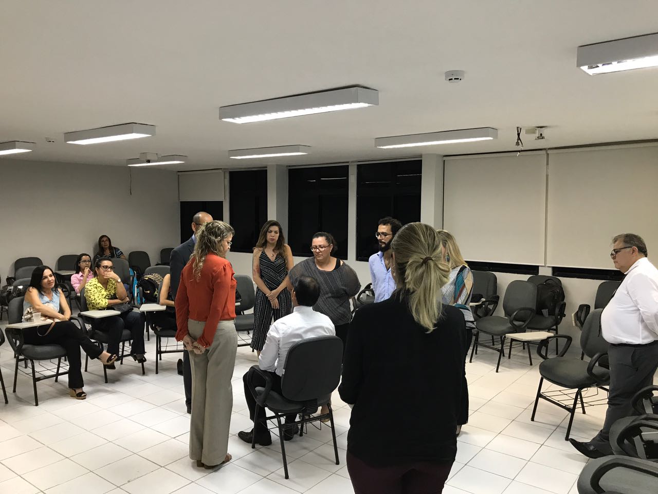 Servidores e magistrados participaram de dinâmicas em grupo.