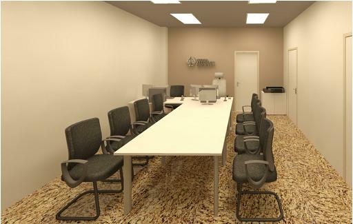 Sala de audiência.