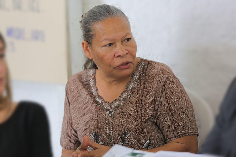 María Cícera, diretora do abrigo.