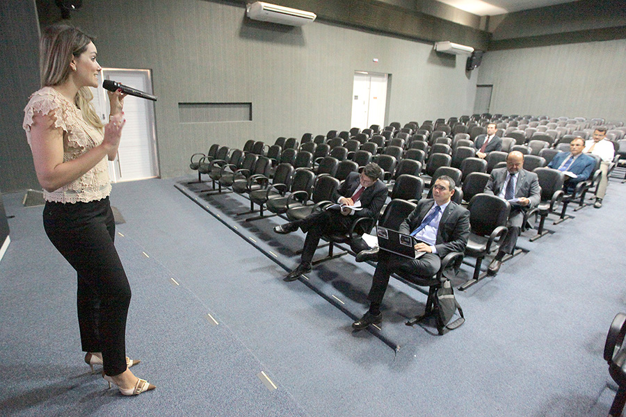 Juízes participam de seminário sobre audiências de custódia na Esmal. 