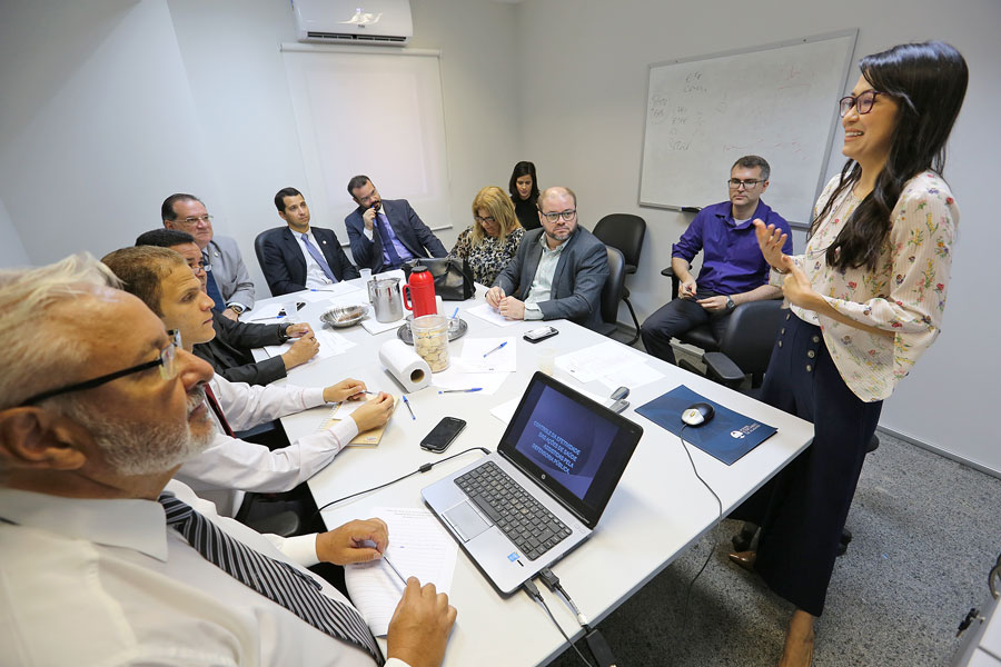 Chefe de secretaria da 3ª Vara Cível da Capital, Karina Nakai.