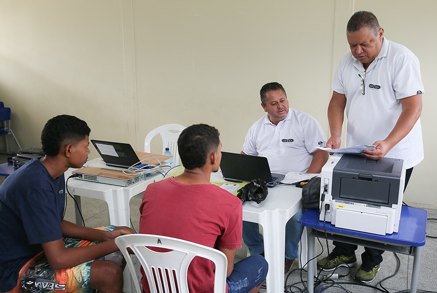 Ação da Justiça Itinerante em Rio Largo, em maio de 2022.