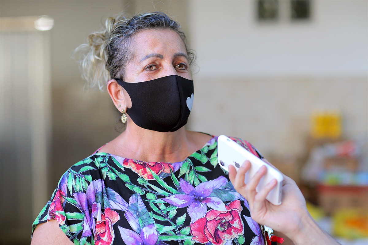 Diretora administrativa do Lar do Bom Samaritano, Dolores Miranda.
