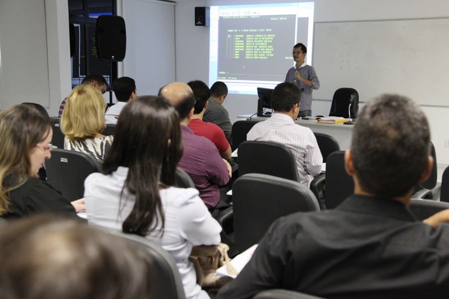 Servidores do Diconf durante capacitação que faz parte de Projeto  Financeiro Estruturado, Foco em Resultado