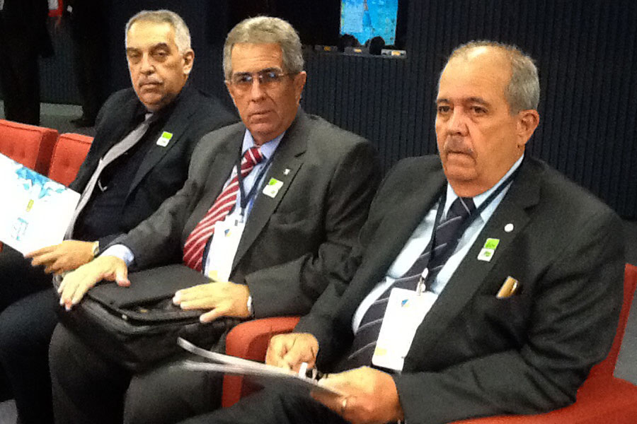 Juízes Ivan Brito, Orlando Rocha e Celyrio Adamastor.