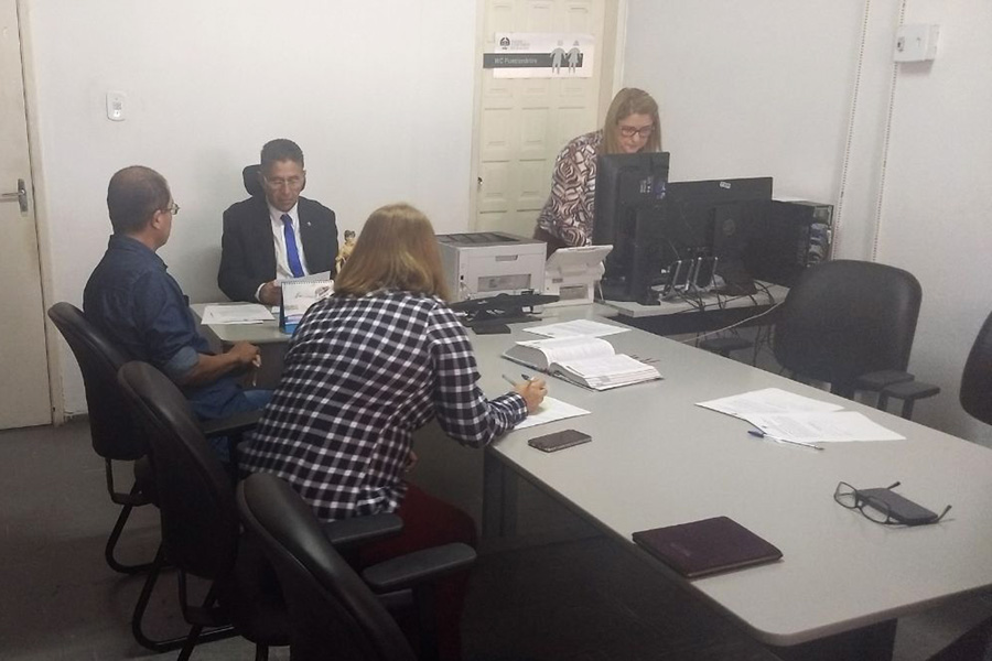 Audiência realizada durante a Semana da Justiça pela Paz em Casa.