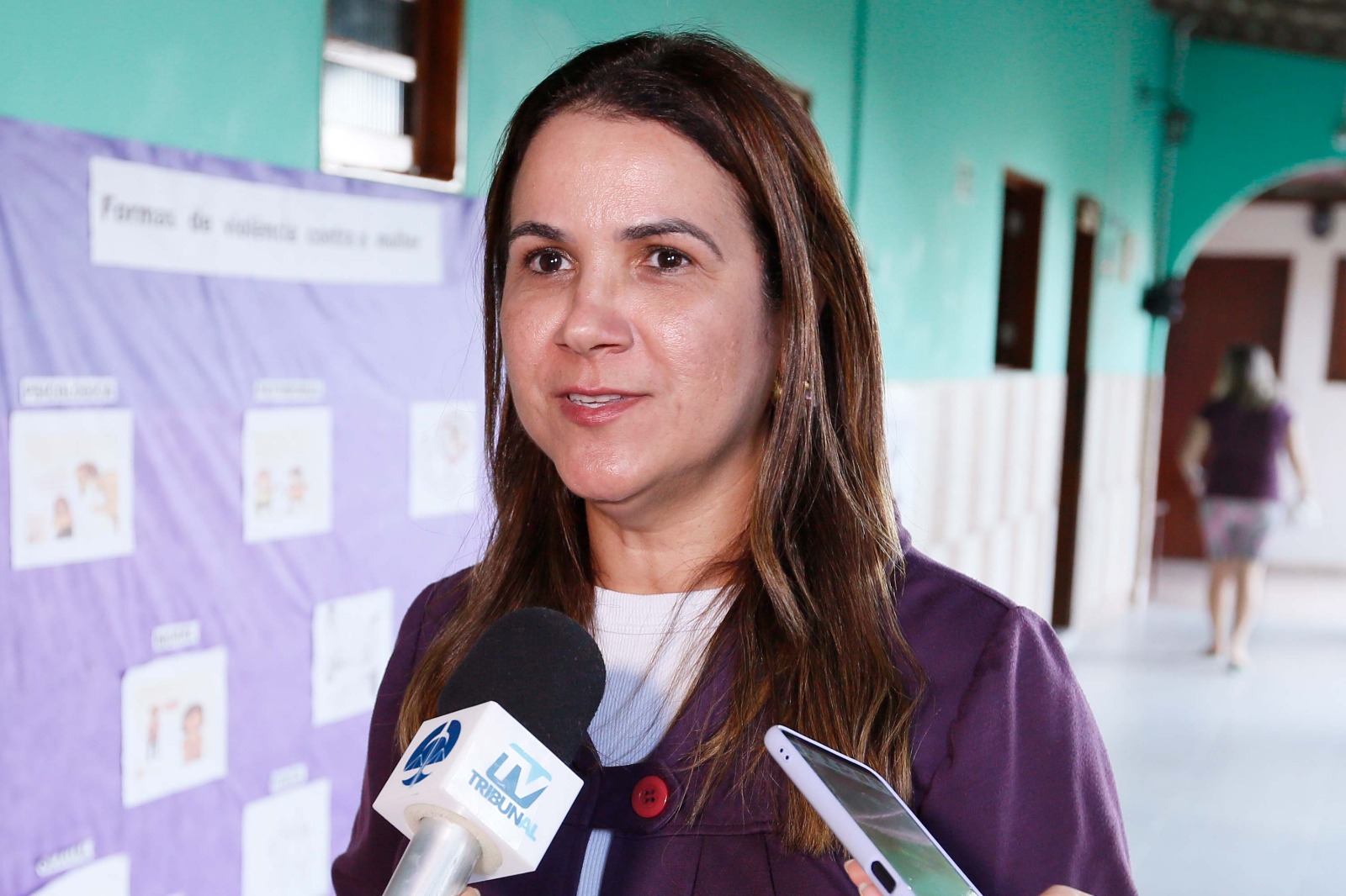 Secretária especial da Presidência do TJAL, Luciana Omena, na Casa Betânia