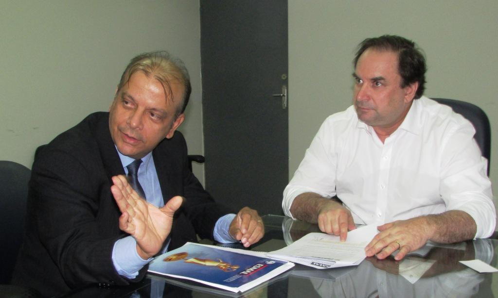 Juiz Manoel Cavalcante e secretário de Estado da Educação Luciano Barbosa