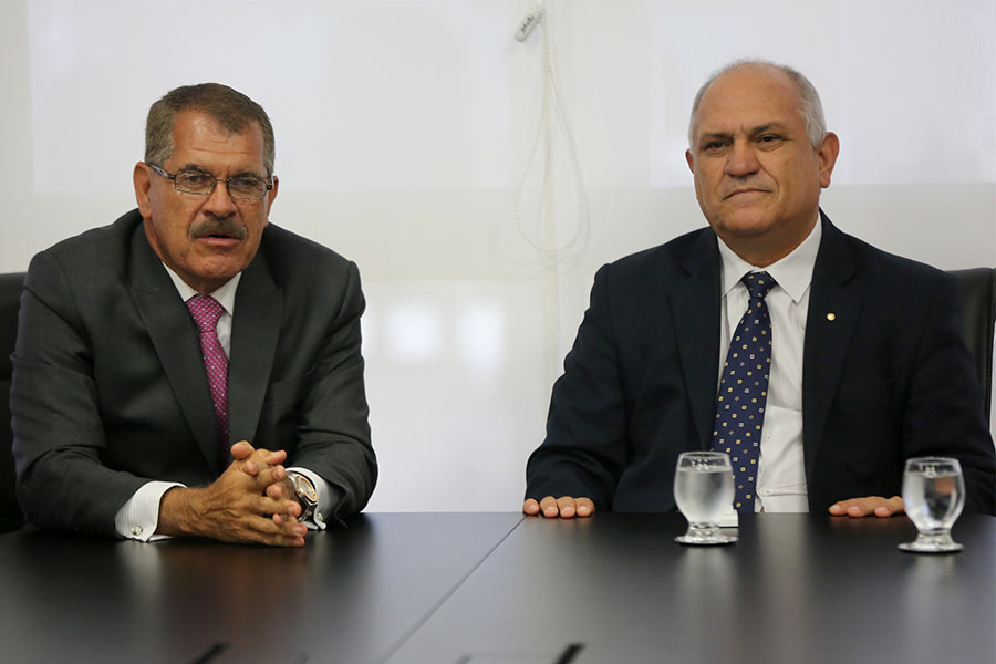 Ministro Humberto Martins e presidente Otávio Praxedes