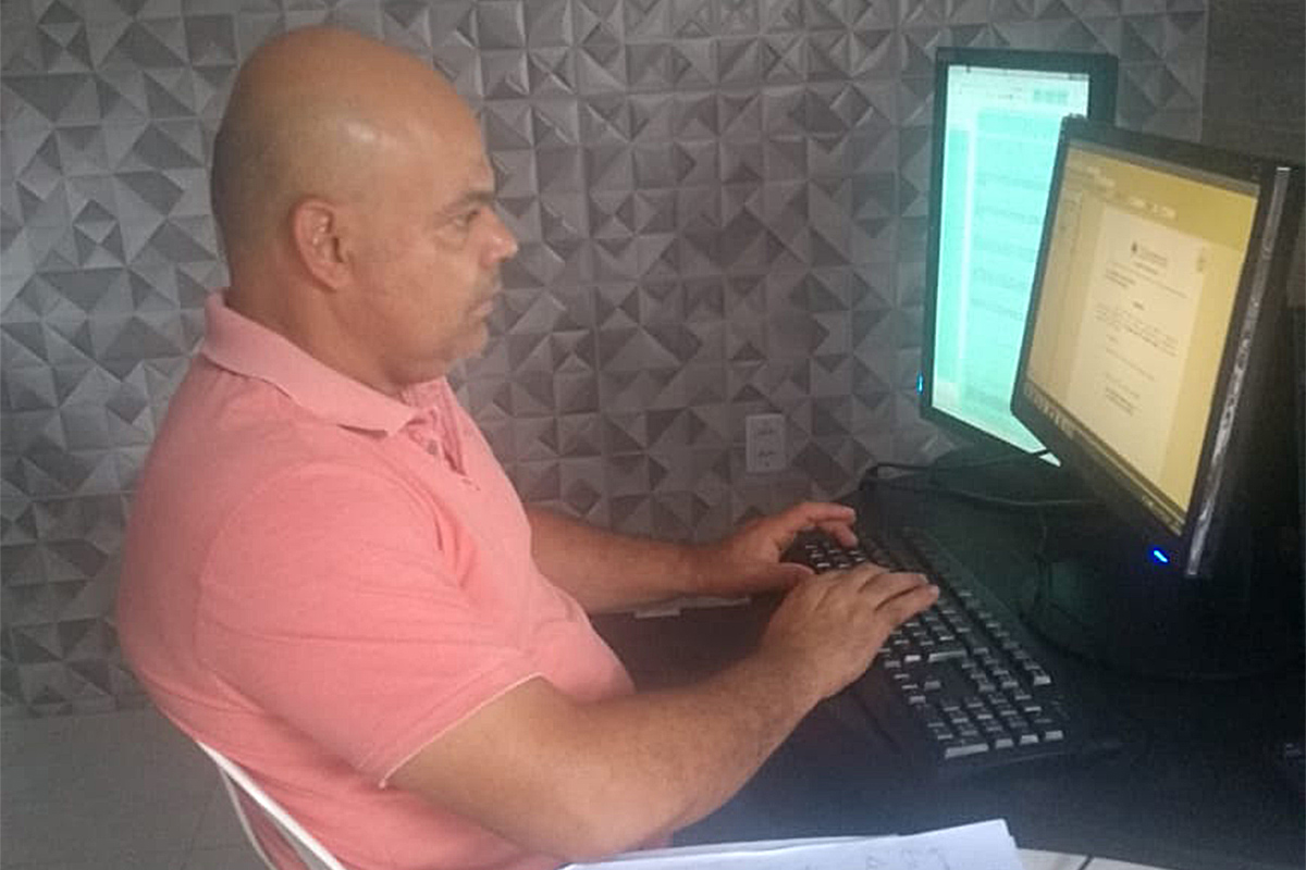 Márcio Grace, servidor da Secretaria Administrativa do Extrajudicial.