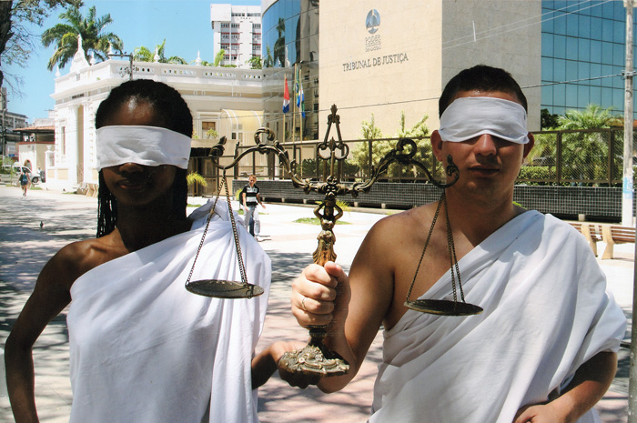 'A Justiça trabalhando para todos há 300 anos', de Giovana Oliveira, 1º lugar no concurso fotográfico (infantil)