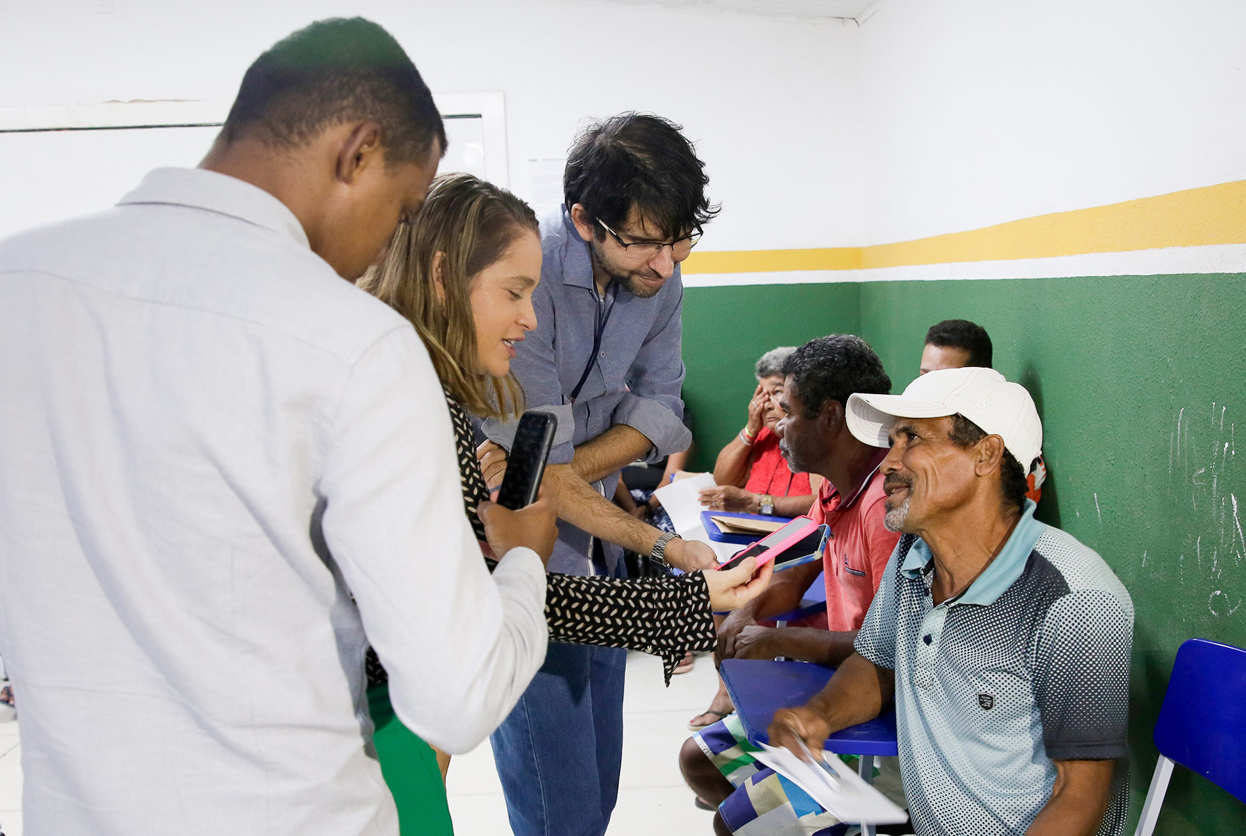Genival do Santos fala com equipe da Diretoria de Comunicação do TJAL.