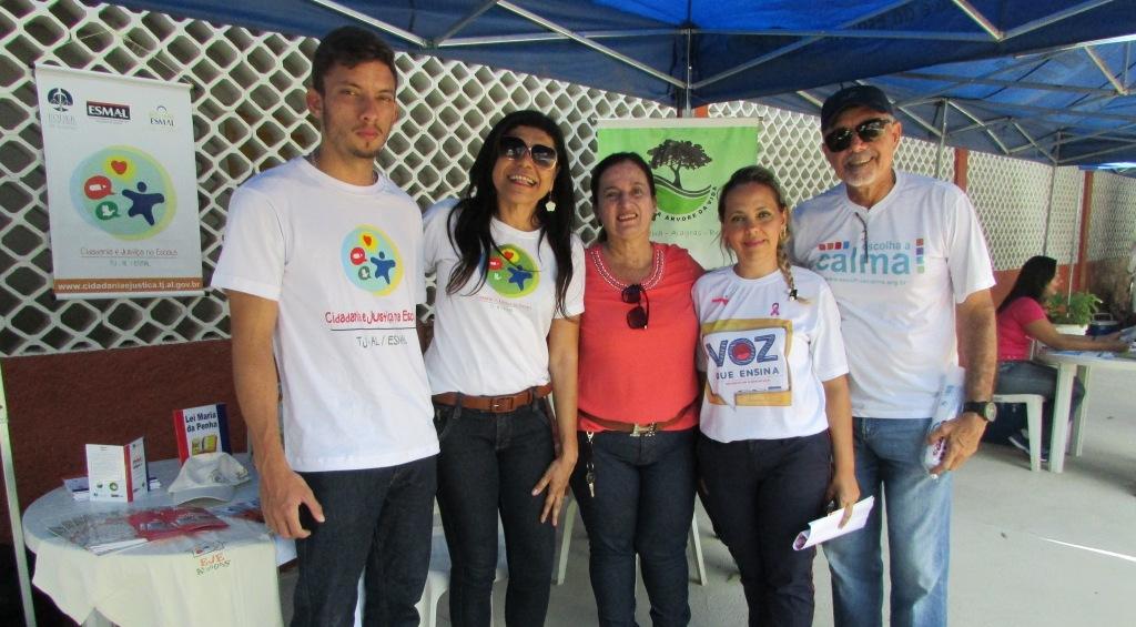 Equipe do PCJE com organizadores do evento