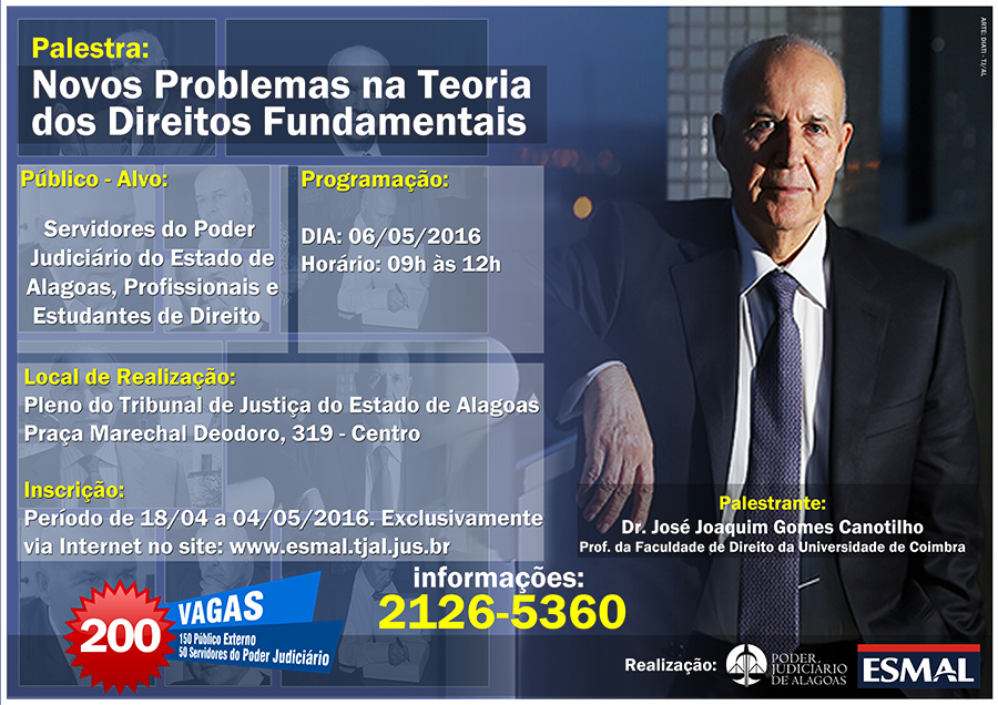 Joaquim Gomes Canotilho é doutor em Direito e professor da Universidade de Coimbra, em Portugal