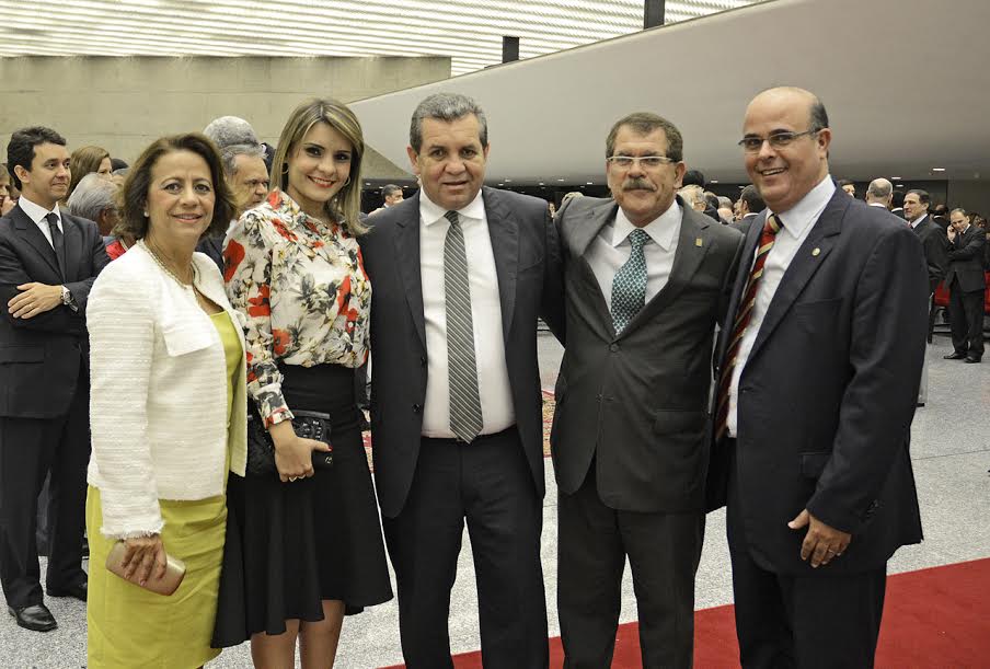 Magistrada Fátima Pirauá, desembargador Washington Luiz, ministro Humberto Martins e desembargador Fernando Tourinho