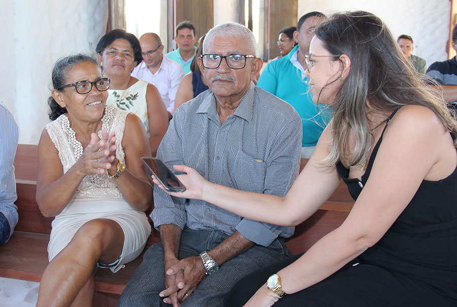 Dona Alaíde e Cícero Pedro casaram após 17 anos de relacionamento