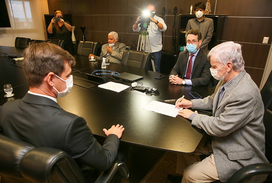 Visita da nova cúpula da OAB/AL, que assumiu em janeiro de 2022, ao TJAL.