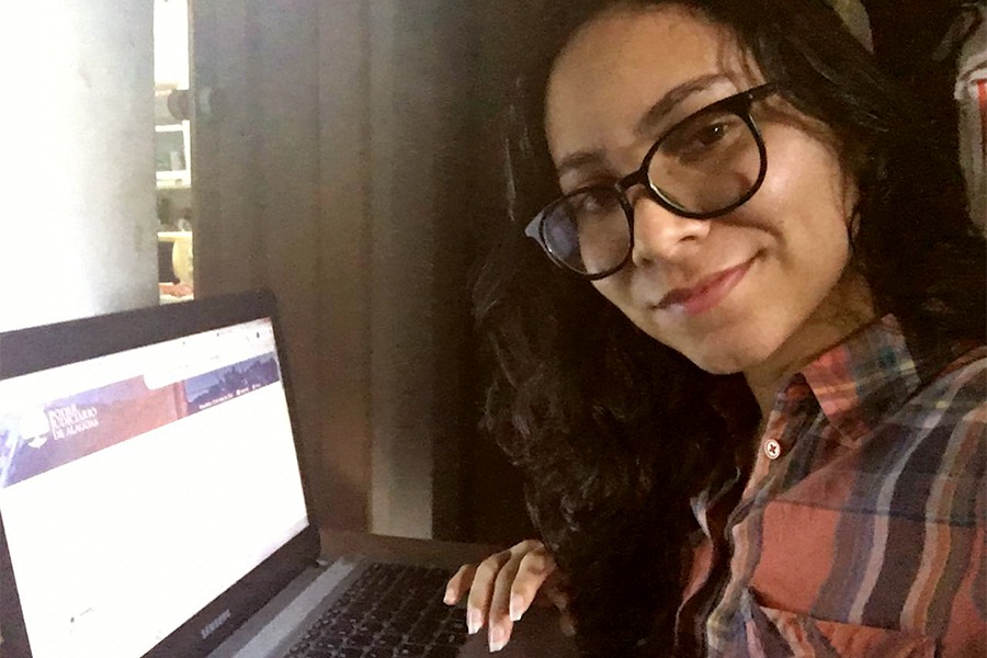 Fernanda dos Santos, estagiária de Jornalismo da CGJ/AL.