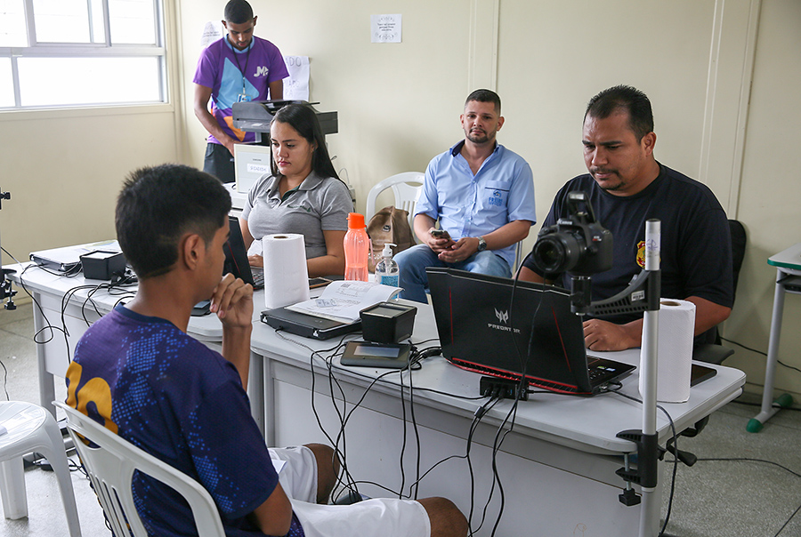 Ação da Justiça Itinerante em Rio Largo, em maio de 2022.