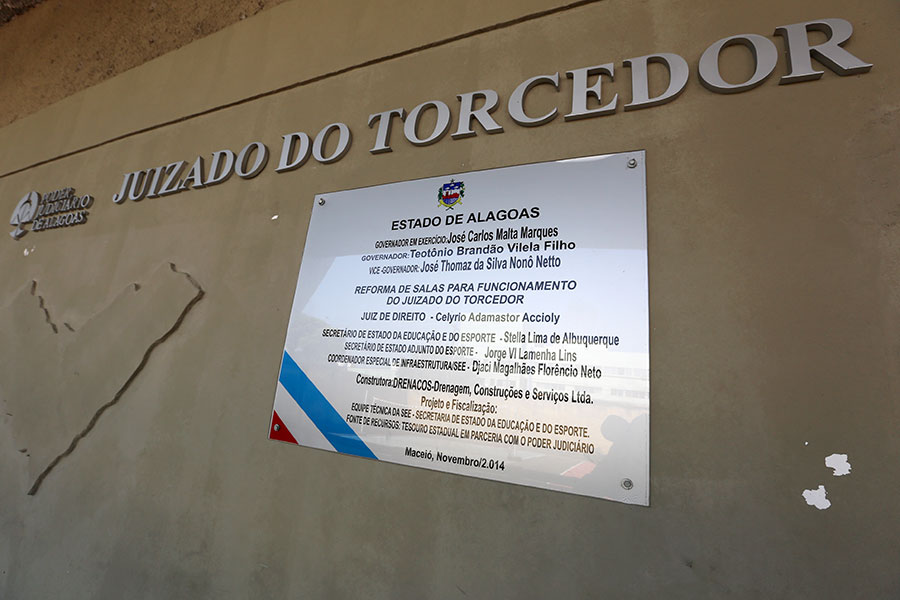 Juizado do Torcedor, nas dependências do Estádio Rei Pelé.