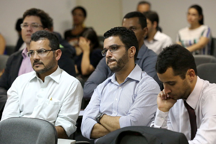 Juízes Sandro Augusto, João Paulo Martins e Ygor de Figueirêdo