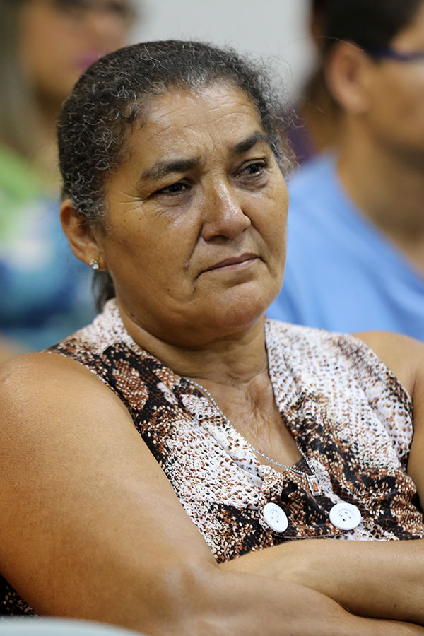 Mãe da vítima, Maria José da Silva