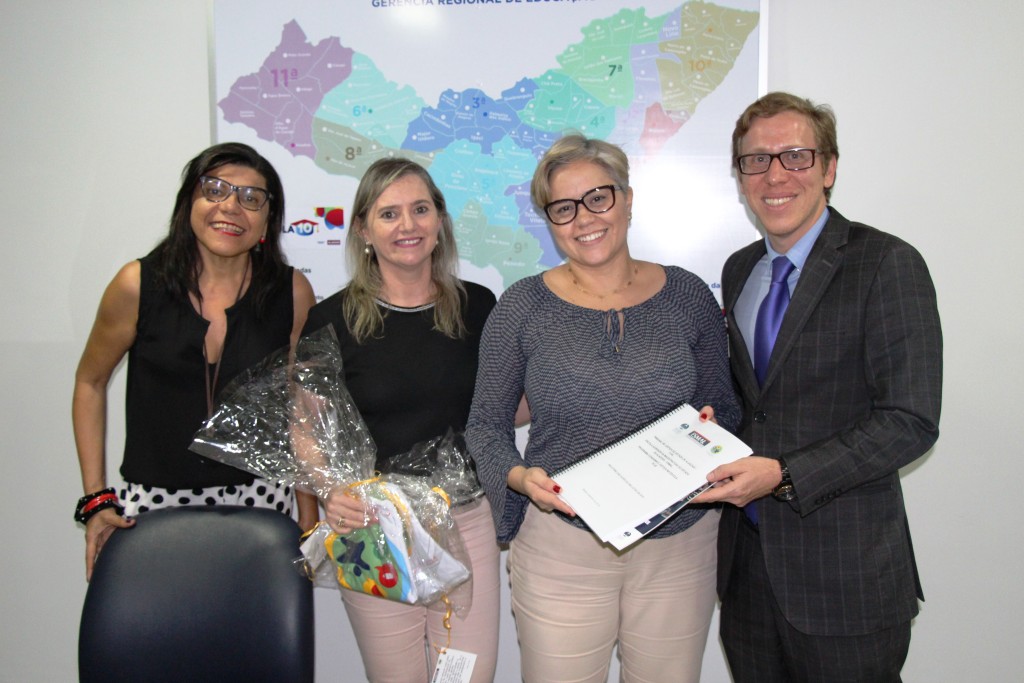 Luzia Rodrigues, Conceição Marques, Laura Souza e Anderson Passos. 