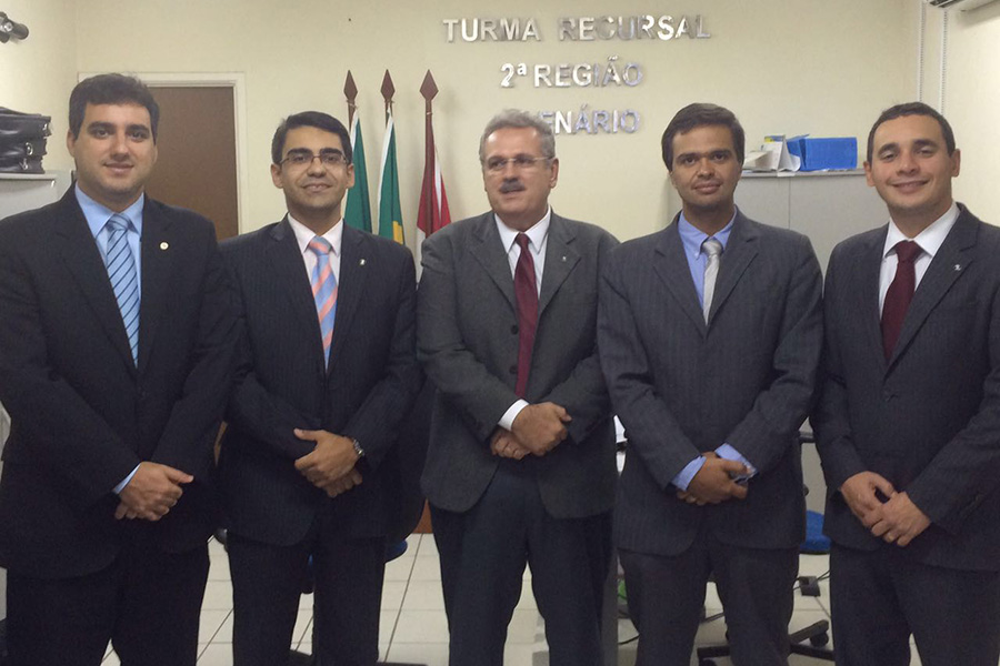 Juízes Bruno Acióli, Geneir Carvalho, Alberto de Almeida, Fausto Magno e Eduardo Nobre.