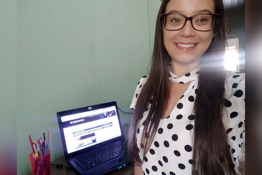Rafaella Lima, servidora da Chefia de Gabinete da CGJ.