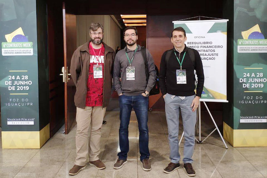 James Alarcão, Gilson Nascimento e Walter Santos.