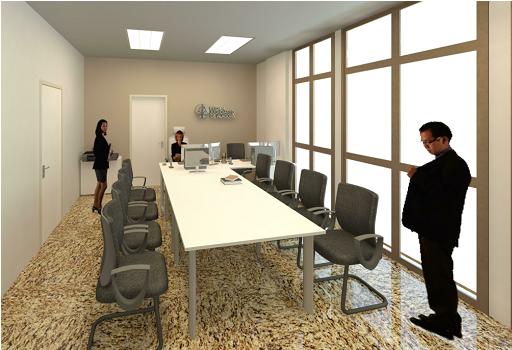 Sala de audiência.