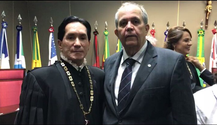 Vice-presidente do TJSE Ruy Pinheiro com Celyrio Adamastor