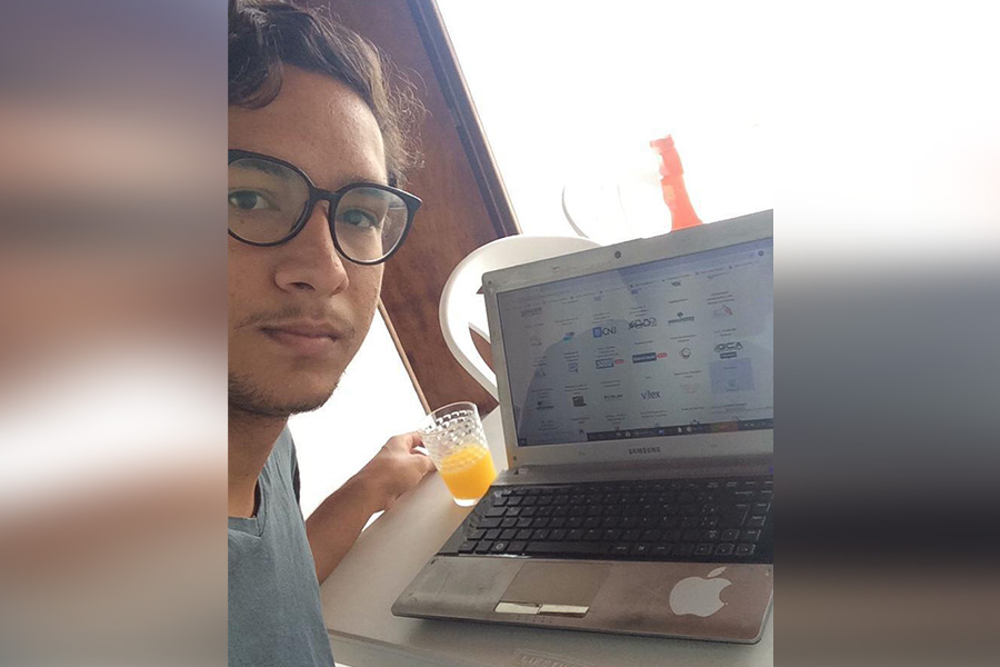 Pedro Souza, estagiário da secretária-geral da CGJ.