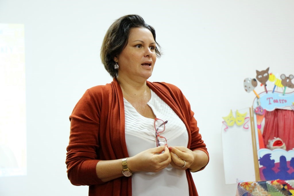 Bianca Lara, professora. 