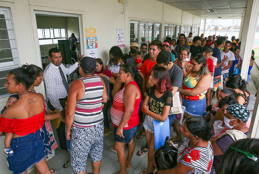 Ação da Justiça Itinerante em Rio Largo, em maio de 2022.