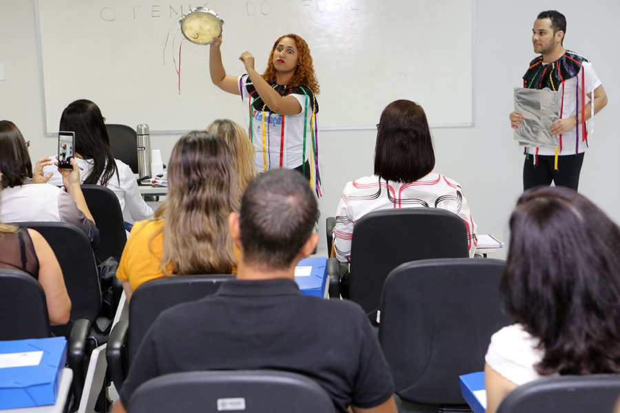 Apresentação da TrupEduc, que faz parte da Semed. Foto: Caio Loureiro