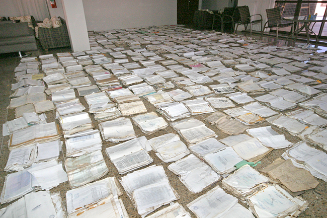 Mais de 1300 processos danificados pela enchente de junho