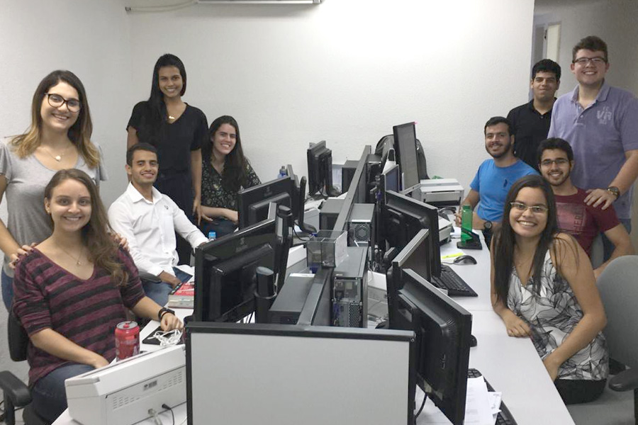 Equipe de servidores e estagiários da Vara.