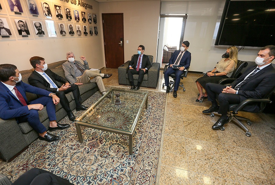 Visita da nova cúpula da OAB/AL, que assumiu em janeiro de 2022, ao TJAL.
