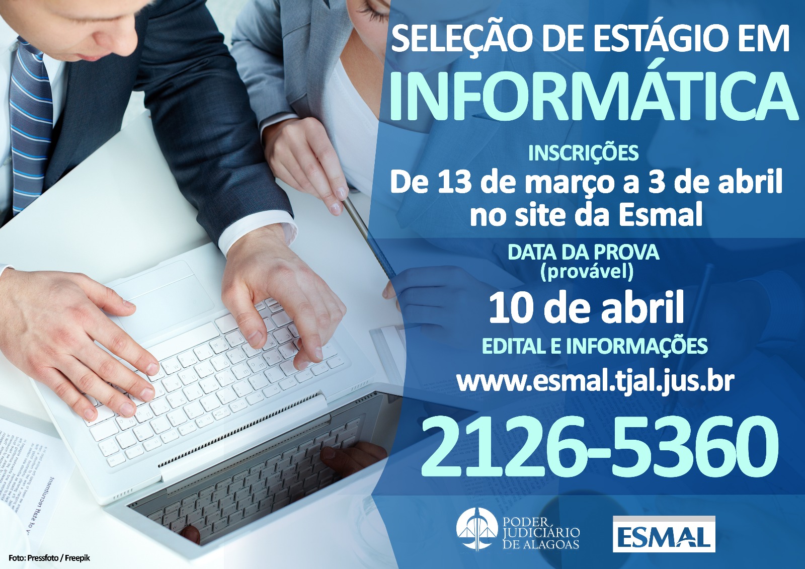 Inscrições têm início segunda-feira (13)