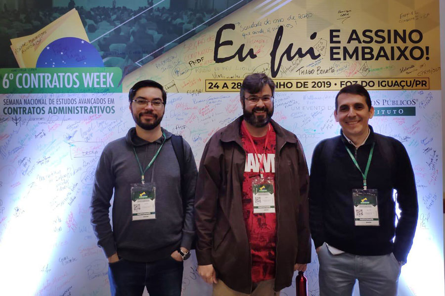 Gilson Nascimento, James Alarcão e Walter Santos.