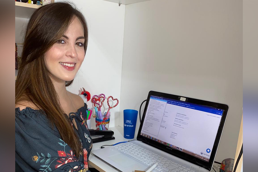 Jéssica Lopes de Sampaio, servidora do SAJ.