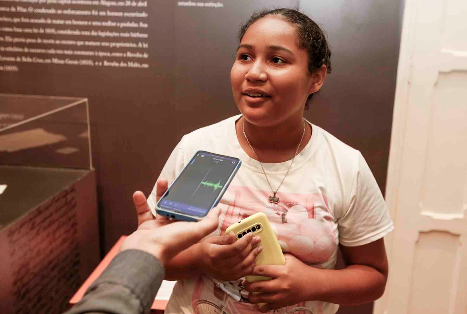 Estudante Maria Vitória.
