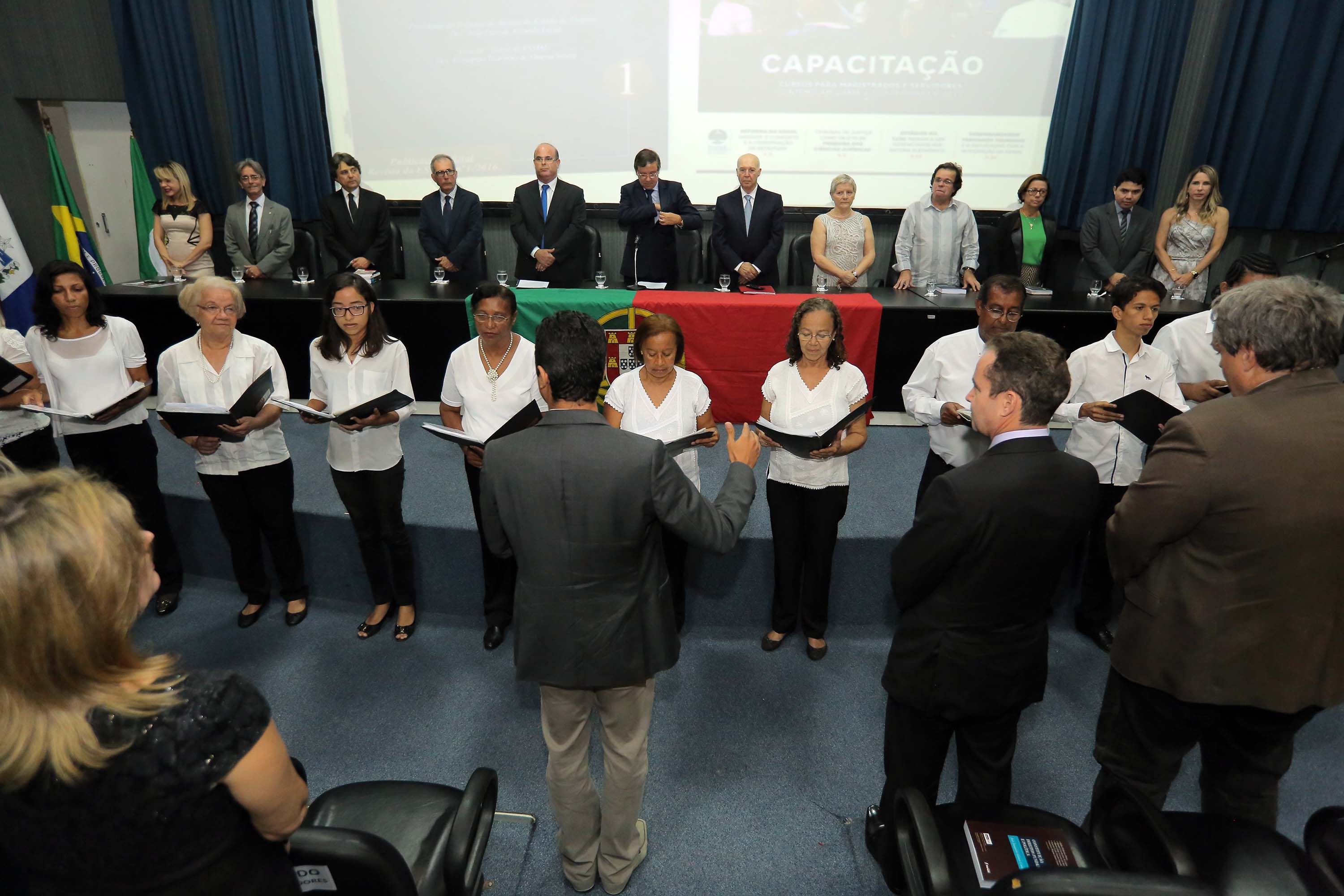 Coral do TJ/AL participou da cerimônia. Foto: Itawi Albuquerque
