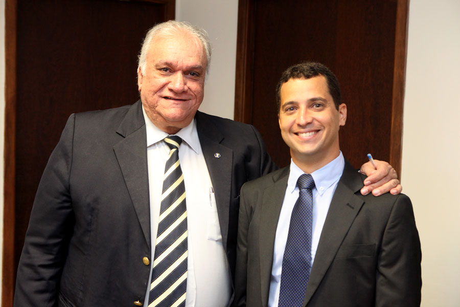 Juiz Ygor Vieira e presidente do Tribunal de Justiça, José Carlos Malta