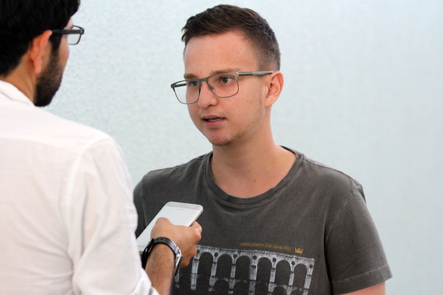 Estudante Leandro Cavalcante, do Cesmac.