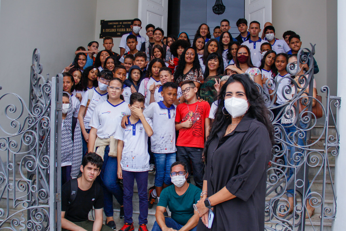 Visita dos estudantes da Escola Estadual Teotônio Vilela..