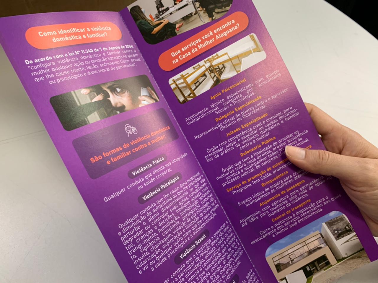 Panfleto também foi produzido para ser distribuído para a população