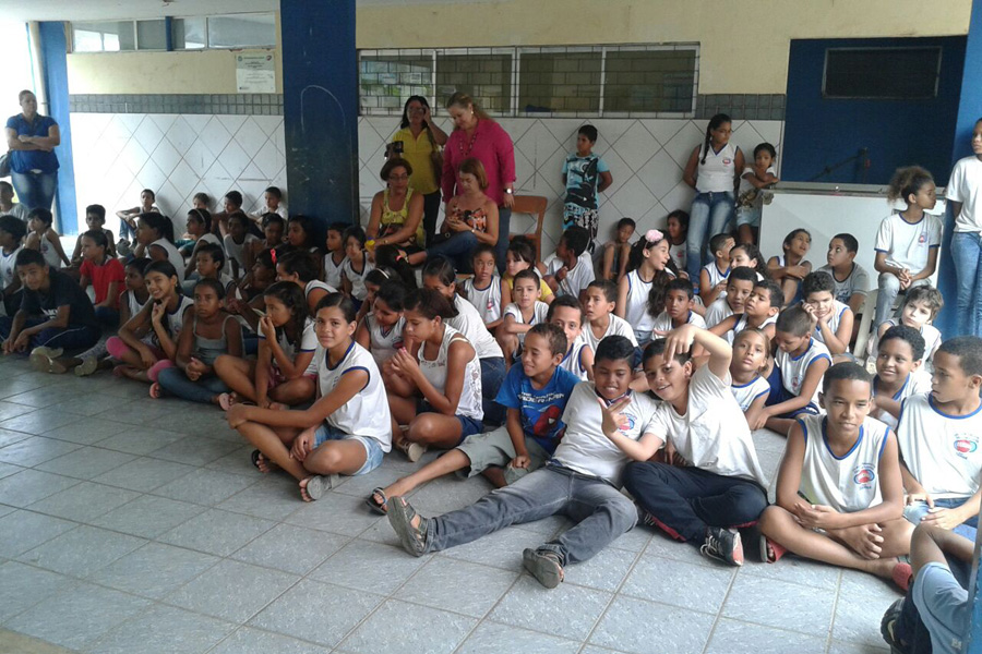 Palestra na Escola Edécio Lopes, com a psicóloga Katiana Lima