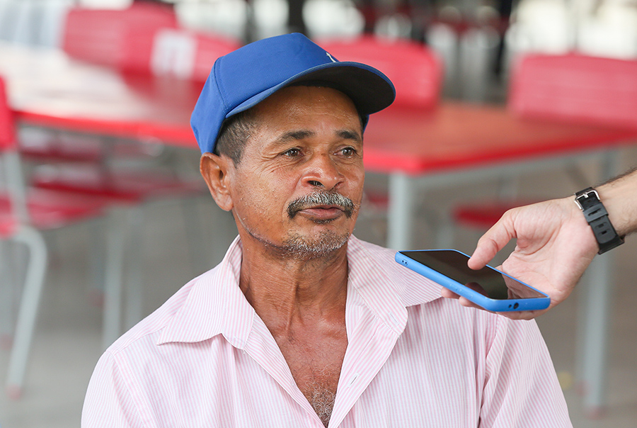 Senhor Ivanilton dos Santos buscou a Itinerante para resolver o divórcio.